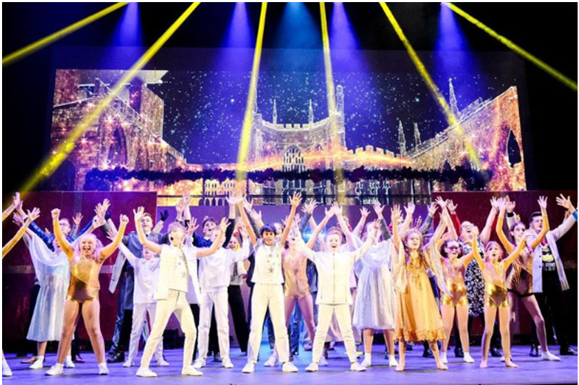 Nativity performers on stage